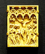 Crucifixion, Meuse Valley, Belgium, c. 1340-1360 - Nelson-Atkins Museum of Art - DSC08375