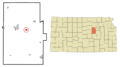 Dickinson County Kansas Incorporated and Unincorporated areas Enterprise Highlighted