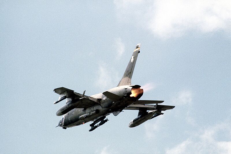 F-105 Thunderchief left rear view