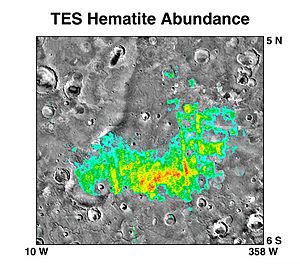 Archivo:Hematite region Sinus Meridiani sur Mars