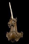 Archivo:Ivory pharmacy sign in the shape of a unicorn's head, Europe Wellcome L0058319