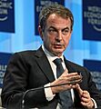 José Luis Rodríguez Zapatero en el Foro Económico Mundial (recortada)