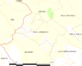 Map commune FR insee code 11134