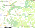 Map commune FR insee code 33351