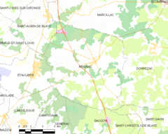 Map commune FR insee code 33351.png