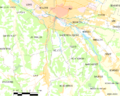 Map commune FR insee code 64237