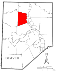 Map of Chippewa Township, Beaver County, Pennsylvania Highlighted.png