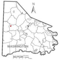 Map of West Middletown, Washington County, Pennsylvania Highlighted.png