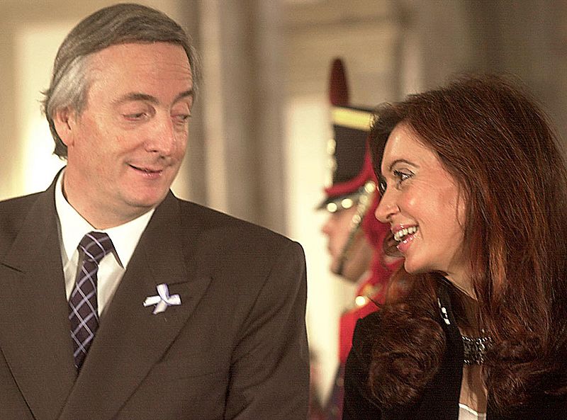 Néstor Kirchner y Cristina Fernández-Buenos Aires-Mayo 2004