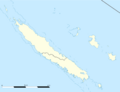 Nouvelle-Calédonie collectivity location map centered