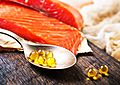 Salmon fish oil pills