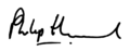 Signature of Philip Hammond