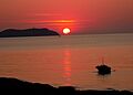 Sunset across Port des Torrent, San Antonio Bay 29 May 2012