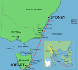 Archivo:Sydney to hobart yacht race route