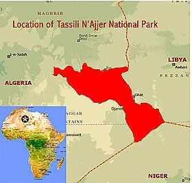 Archivo:TassiliNajjerNationalParkLocation