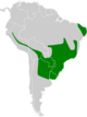 Thamnophilus caerulescens map.svg