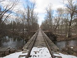 Tracks leading to Suffield Depot CT.jpg