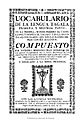 Vocabulario de la lengua tagala 1794