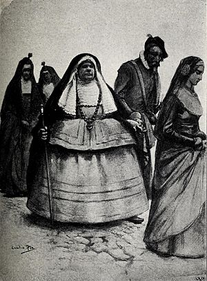 Archivo:1899-05-06, Blanco y Negro, Creaciones femeninas IX, La tía fingida, Cecilio Pla (cropped)