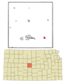 Barton County Kansas Incorporated and Unincorporated areas Ellinwood Highlighted