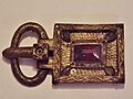 Broche de cinturón de la necrópolis visigoda de Carpio de Tajo (Museo Arqueológico Nacional, Madrid)