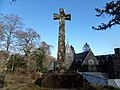 Celtic memorial cross at St Conan's Kirk
