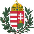 Coat of arms of Hungary (1896-1915; oak and olive branches)