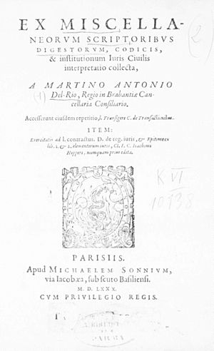 Archivo:Del Rio, Martin Antonio – Ex miscellaneorum scriptoribus digestorum, codicis et institutionum iuris civilis interpretatio, 1580 – BEIC 13702224