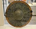Escudo celtibérico de bronce tipo caetra. Necrópolis de El Cuarto - La Muela de San Juan - M.A.N