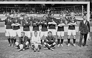 Archivo:Football at the 1912 Summer Olympics - Hungary squad