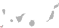 Gallotia simonyi range Map