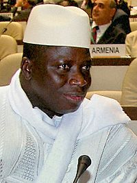 Archivo:Gambia President Yahya Jammeh Portrait