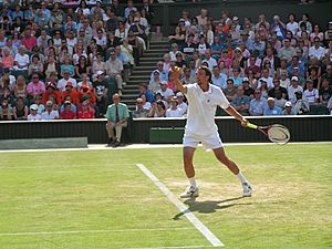 Archivo:Goran Ivanisevic serve Wimbledon 2004