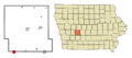 Guthrie County Iowa Incorporated and Unincorporated areas Adair Highlighted