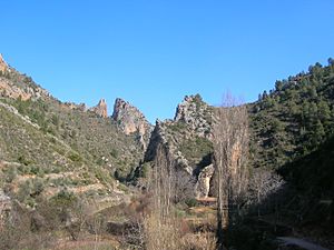 Archivo:Inmediaciones del paraje del Batanero (o El Batán), en Bogarra, Albacete, España