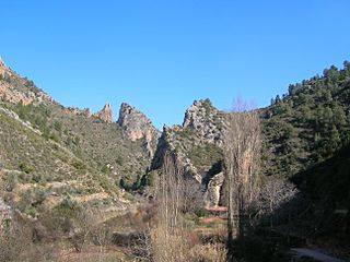 Inmediaciones del paraje del Batanero (o El Batán), en Bogarra, Albacete, España.jpg