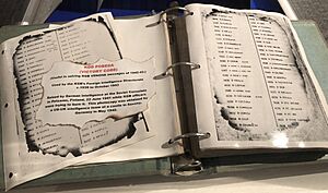 Archivo:KGB Victory Code pages at National Cryptologic Museum.agr
