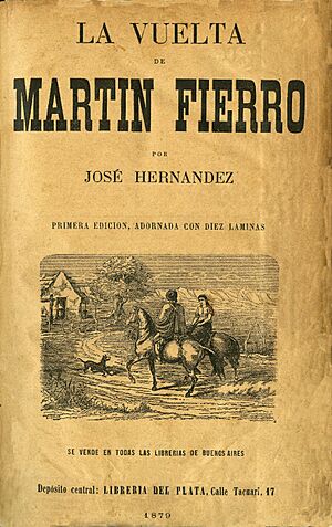 Archivo:La vuelta de Martín Fierro cover - 1879-restored