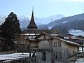 Leissigen BE Kirche und Muehle