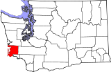 Map of Washington highlighting Pacific County.svg