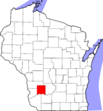 Map of Wisconsin highlighting Richland County.svg