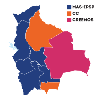 Mapa Electoral de Bolivia 2020 Bolivia.svg