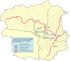 Mapa Ferrocarriles Secundarios de Castilla.svg