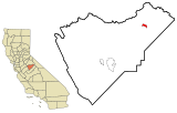 Mariposa County California Incorporated and Unincorporated areas Yosemite Valley Highlighted.svg