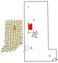 Miami County Indiana Incorporated and Unincorporated areas Mexico Highlighted 1848636.svg