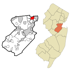 Middlesex County New Jersey Incorporated and Unincorporated areas Avenel Highlighted.svg