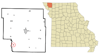 Nodaway County Missouri Incorporated and Unincorporated areas Graham Highlighted.svg