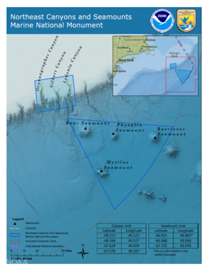 Archivo:Northeast Canyons and Seamounts Marine National Monument map NOAA