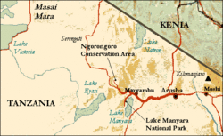 Archivo:Northern Tanzania map