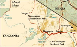 Archivo:Northern Tanzania map
